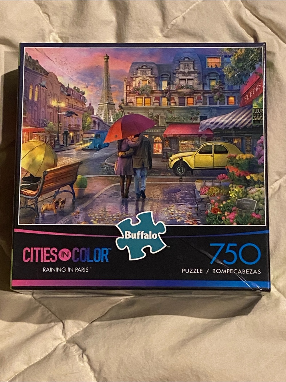 Buffalo 750-Piece 'Raining in Paris' Jigsaw Puzzle - Multicolor